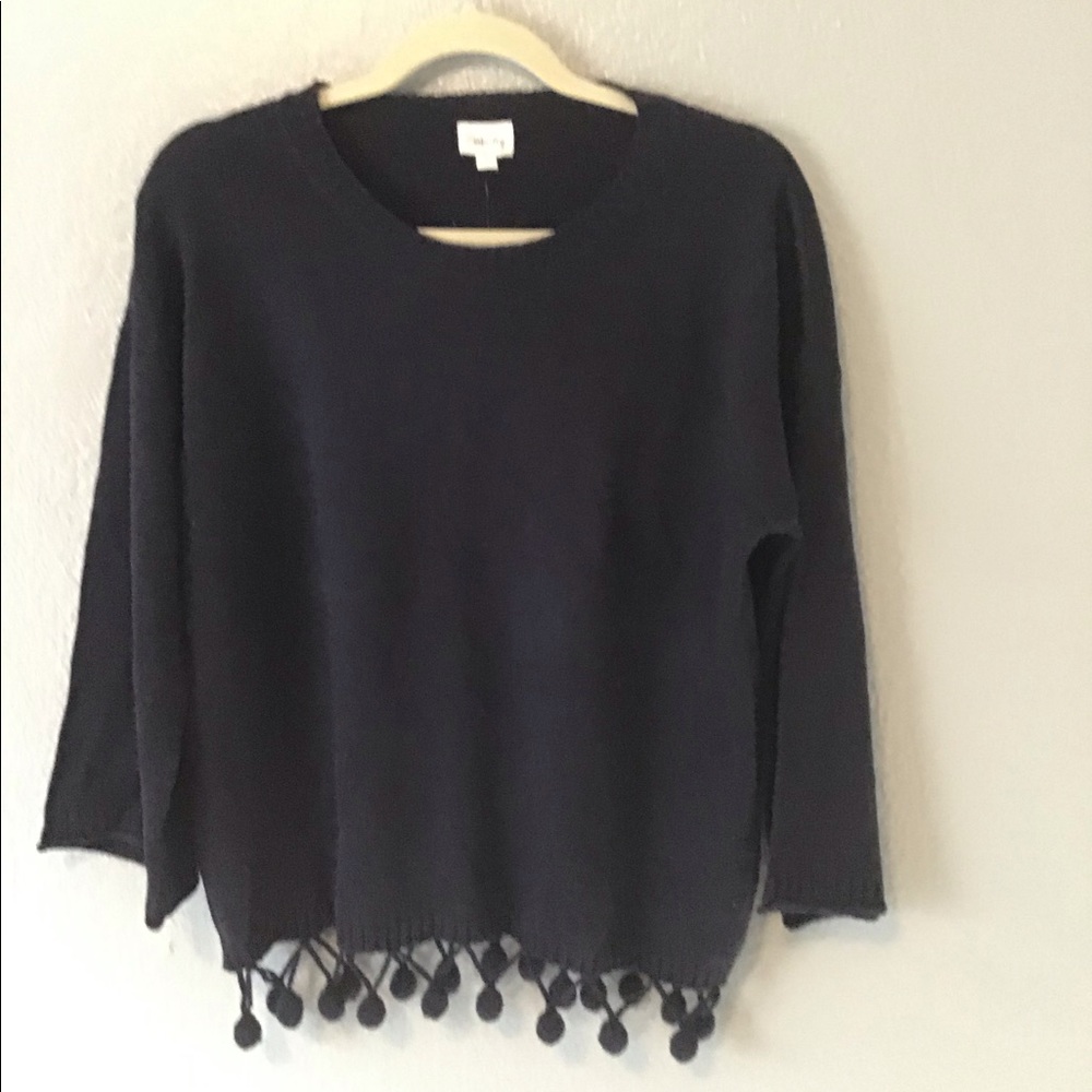 Sweater Crewneck Pom Pom Detail.   NWT